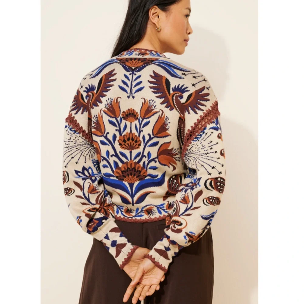 FARM Rio Sand Nature Land Cardigan Size XS NWT - Picture 16 of 16